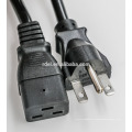 C19C2020A-3F IEC 60320-C20 a IEC 60320-C19 20A / 250V 12AWG / 3C SJT Cable de alimentación de 3 pies, negro